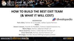 B1-How To Build The Best Exit Team (& What It Will Cost)